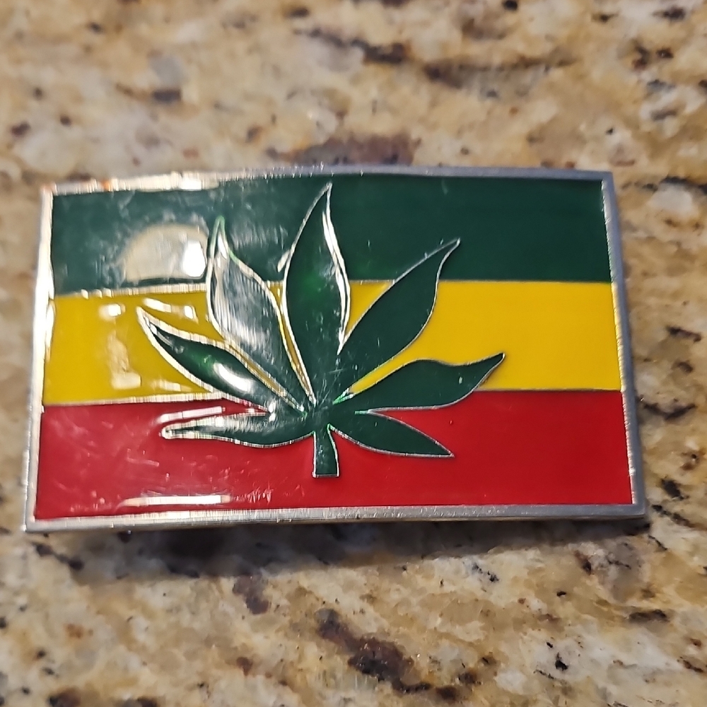 New Rasta Leaf Belt Buckle